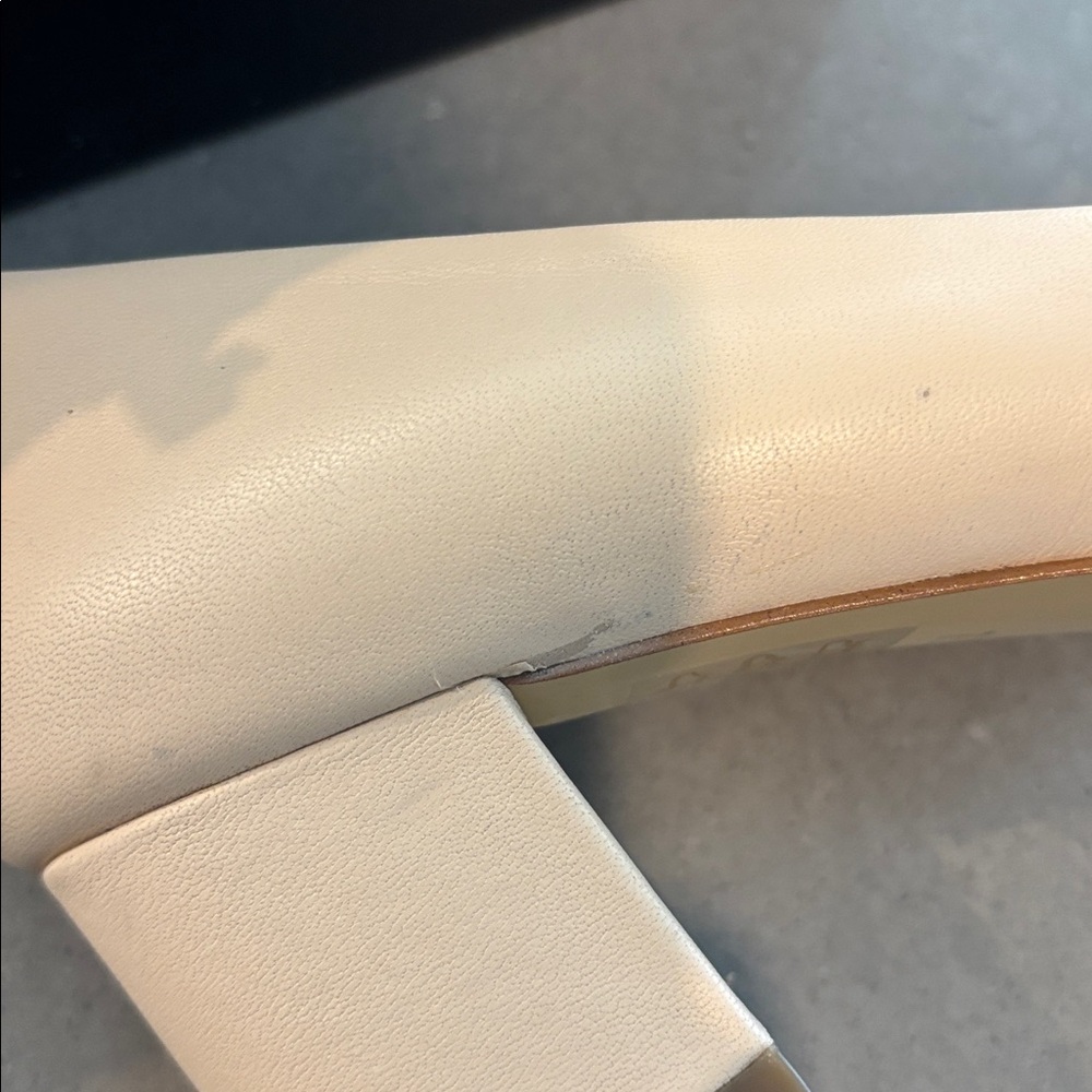 J. Crew Cream and Black block heel - Picture 7 of 7